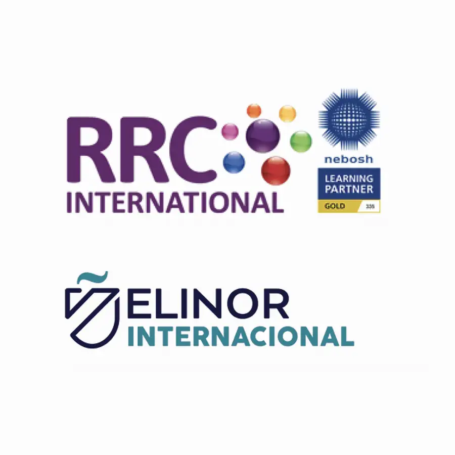 Logos oficiales de las certificaciones RRC International y Elinor International