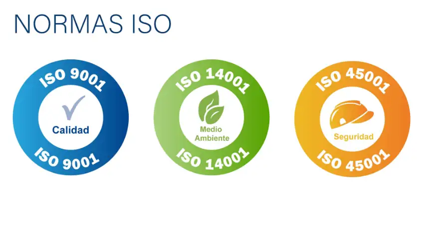 Certificaciones en calidad, medio ambiente y seguridad laboral: ISO 9001, 14001 y 45001