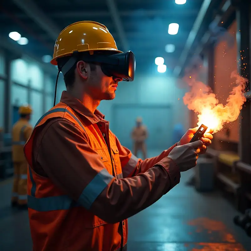 Tecnología aplicada a la Seguridad y Salud en el Trabajo con realidad virtual para capacitación segura HSQ CAMERO