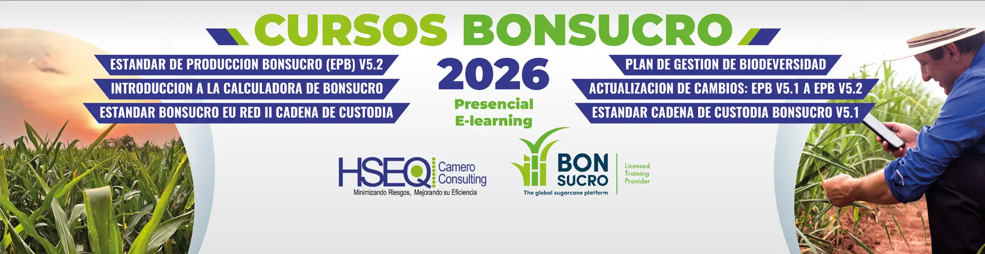 CURSOS BONSUCRO 2026 - PRESENCIAL E-LEARNING