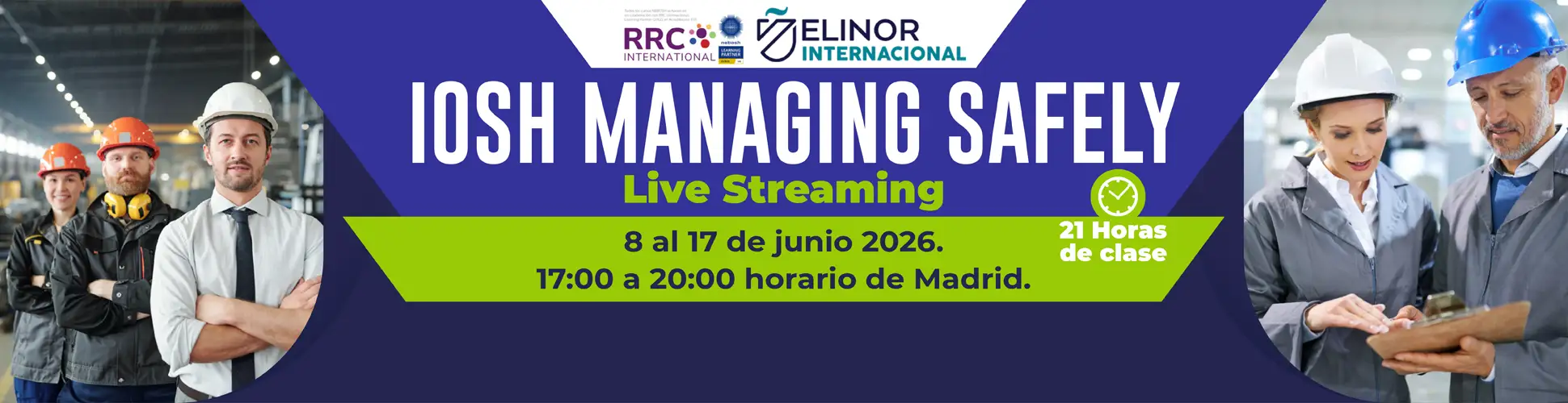 IOSH MANAGING SAFELY - LIVE STREAMING